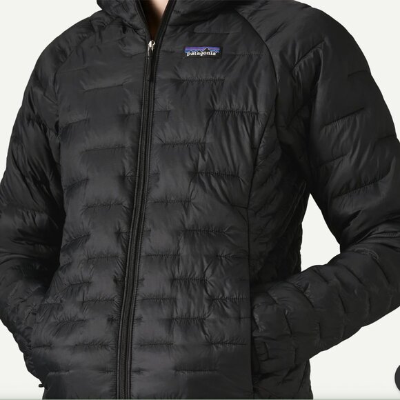NWT Patagonia Women's Nano Puff Hoody XL Extra Large Black Puffy Hooded Jacket - Picture 4 of 13